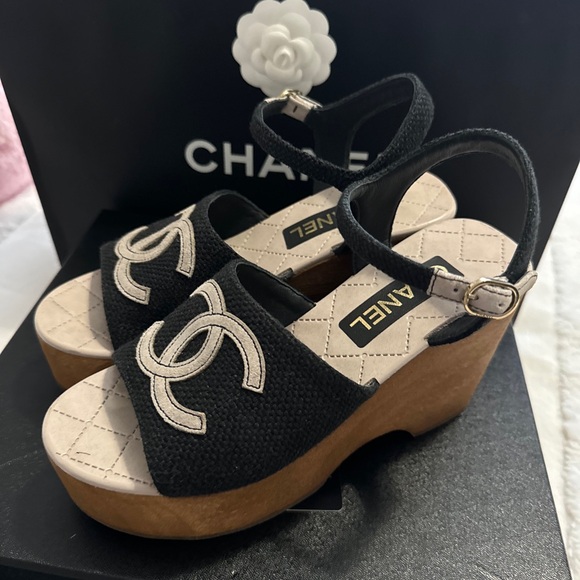 Chanel platform sandals (authentic) - Picture 3 of 4